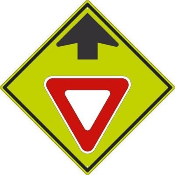 Nmc Yield Ahead Symbol With Arrow Sign, TM611DG TM611DG
